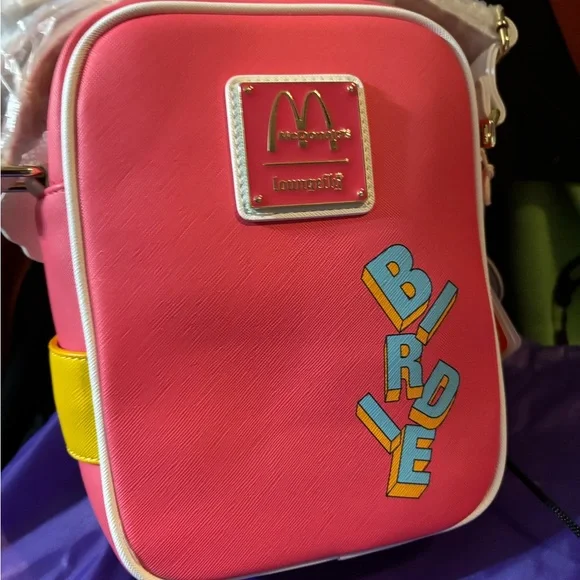 Loungefly McDonalds Birdie the Early Bird Crossbuddies Crossbody Bag - Picture 2 of 2